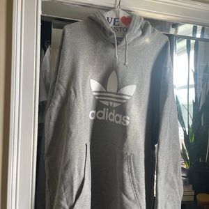 Adidas Trefoil hoodie. Mens size XL grey great condition